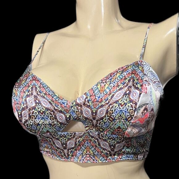 Victoria Secret Silk Designer Collection Unlined Bralette Crop Top Long Line bra - Picture 2 of 6